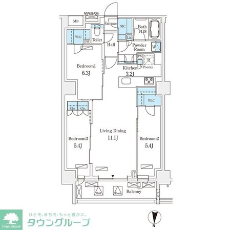 フロンティアレジデンス錦糸公園の物件間取画像